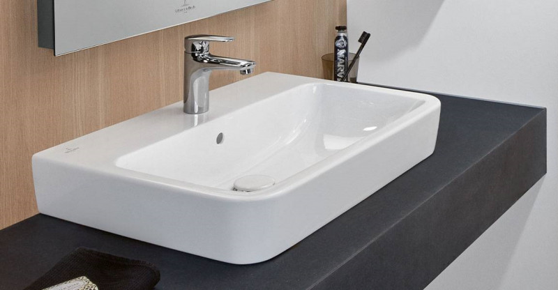 Villeroy&Boch O.Novo umywalka nablatowa z przelewem 65x46 cm biała Weiss Alpin 4A41KG01