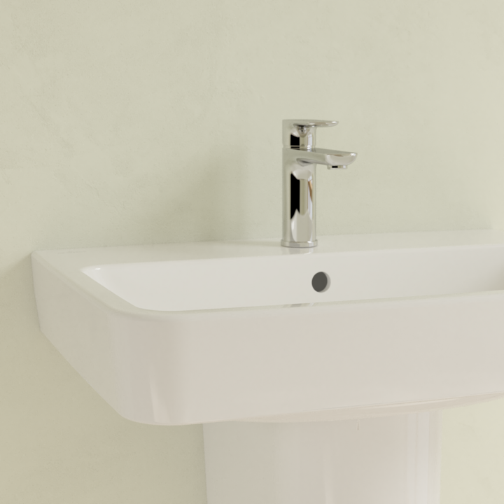 Villeroy&Boch O.Novo umywalka wisząca z przelewem 65x46 cm biała Weiss Alpin CeramicPlus 4A4165R1