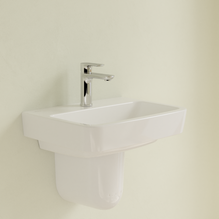 Villeroy&Boch O.Novo umywalka wisząca bez przelewu 45x37 cm biała Weiss Alpin 43444601
