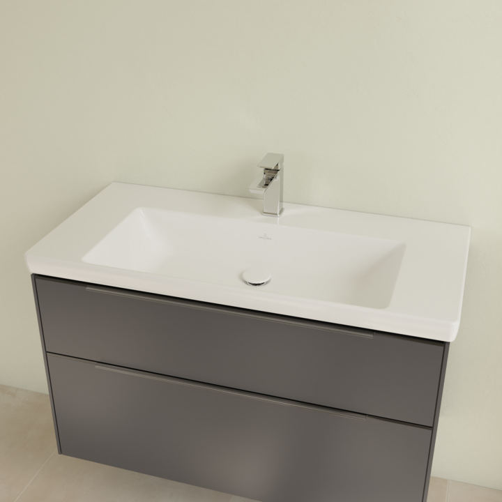 Villeroy&Boch Subway 3.0 umywalka meblowa 100x47 cm z otworem bez przelewu weiss alpin 4A70A201