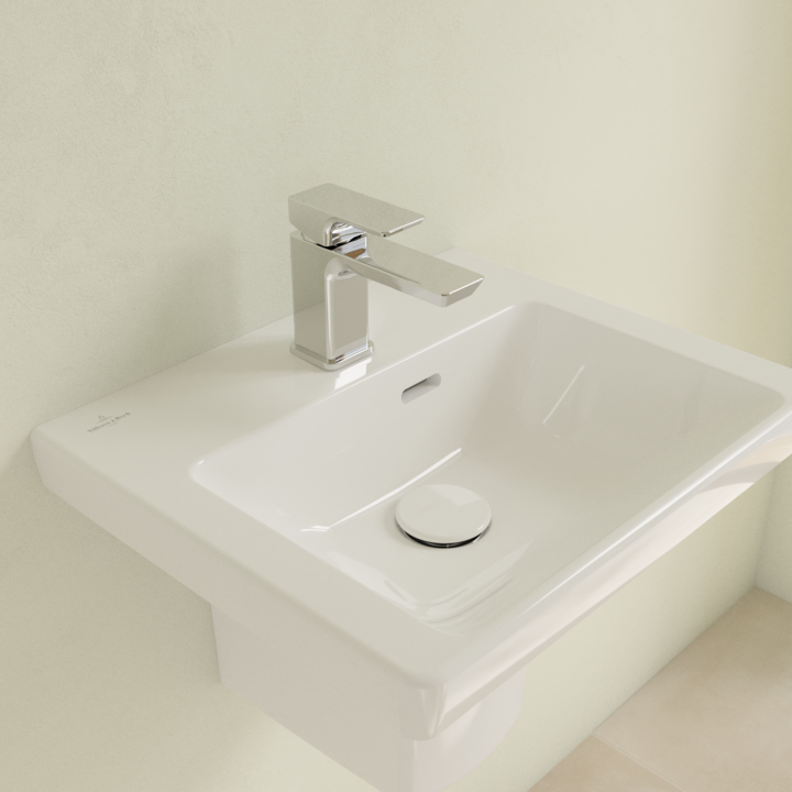 Villeroy&Boch Subway 3.0 umywalka wisząca 45x37 cm z przelewem Weiss Alpin 43704501