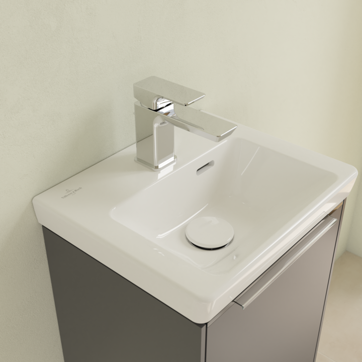 Villeroy&Boch Subway 3.0 umywalka meblowa 37x30,5 cm z przelewem Weiss Alpin CeramicPlus 437037R1