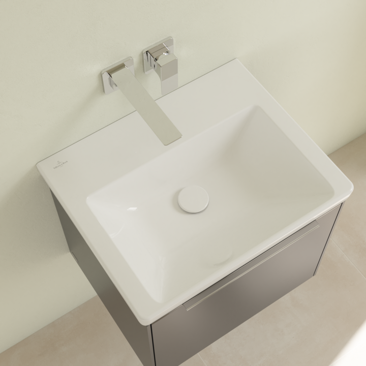Villeroy&Boch Subway 3.0 umywalka meblowa 55x44 cm bez otworu Weiss Alpin CeramicPlus 4A70F6R1