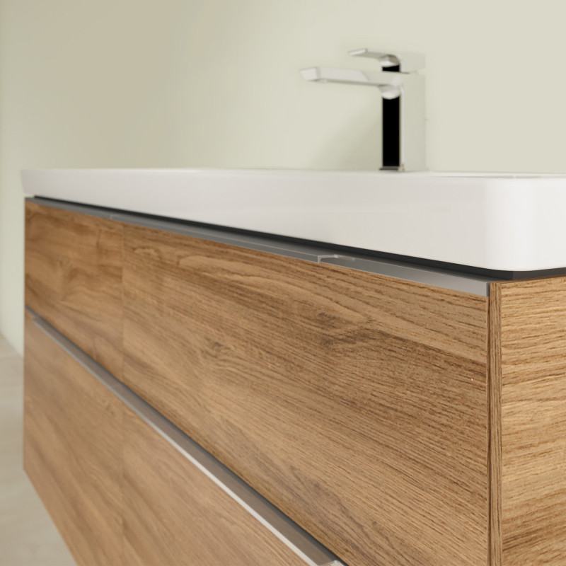 Villeroy&Boch Subway 3.0 umywalka meblowa 130x47 cm z 1 otworem z przelewem weiss alpin CeramicPlus 4A70D5R1