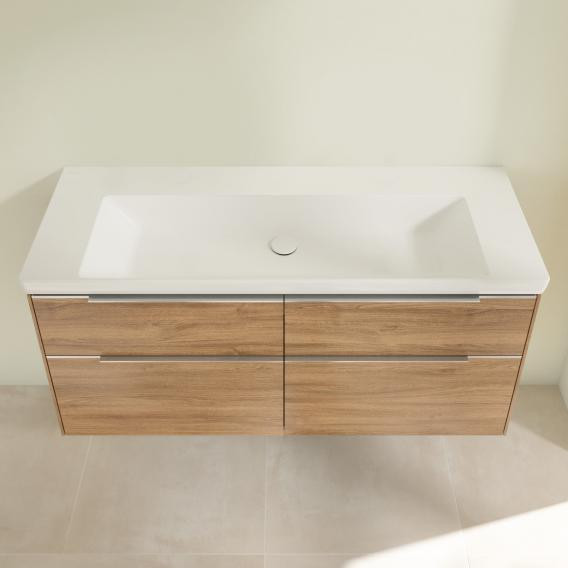 Villeroy&Boch Subway 3.0 umywalka meblowa 130x47 cm z bez otworu bez przelewu weiss alpin CeramicPlus 4A70D3R1