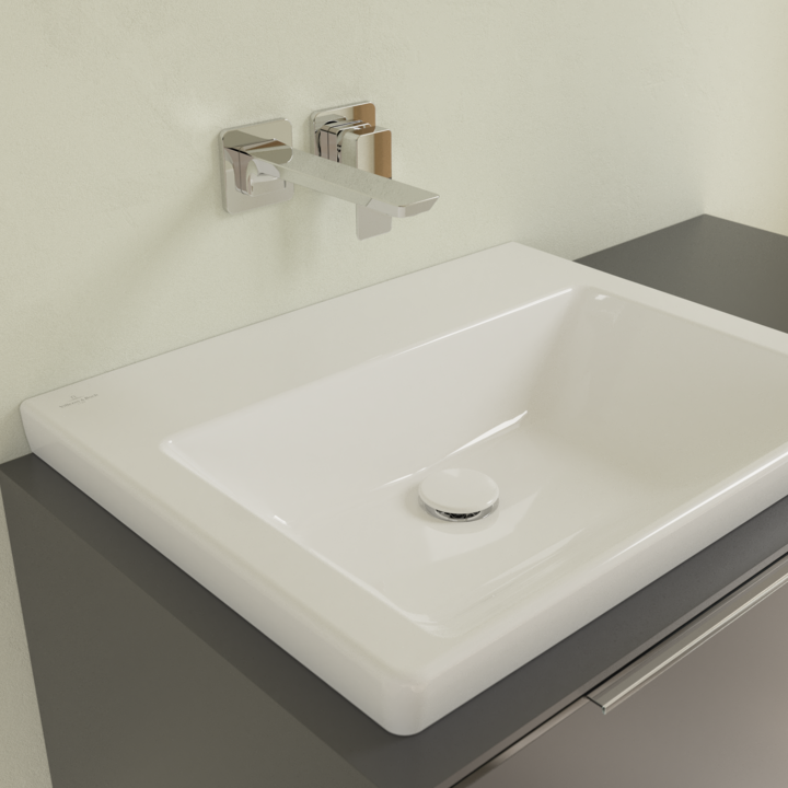 Villeroy&Boch Subway 3.0 umywalka meblowa szlifowana 60x47 cm bez otworu weiss alpin CeramicPlus 4A706FR1