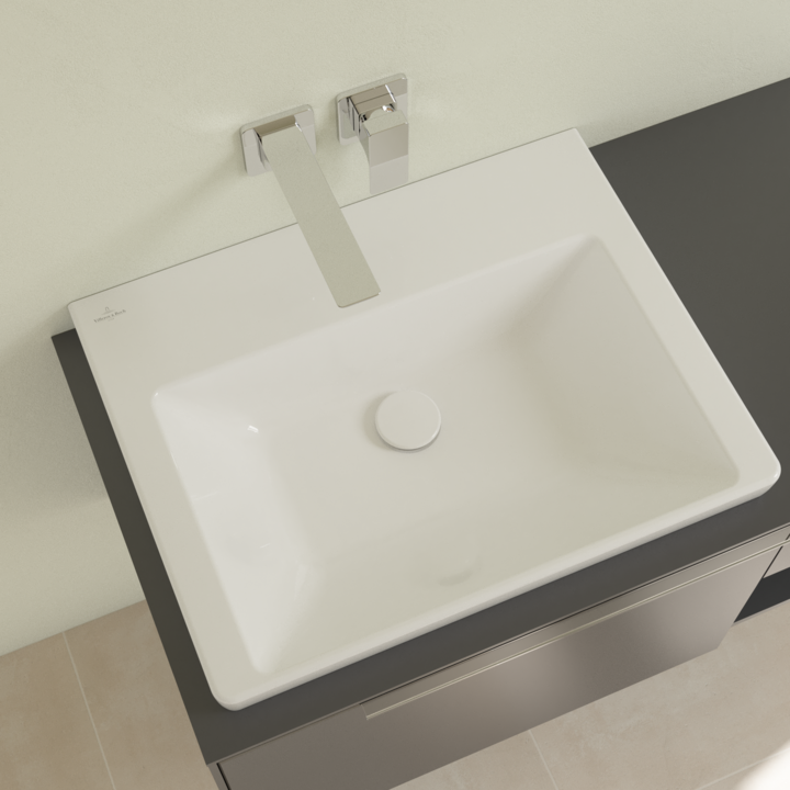 Villeroy&Boch Subway 3.0 umywalka meblowa szlifowana 60x47 cm bez otworu weiss alpin 4A706F01