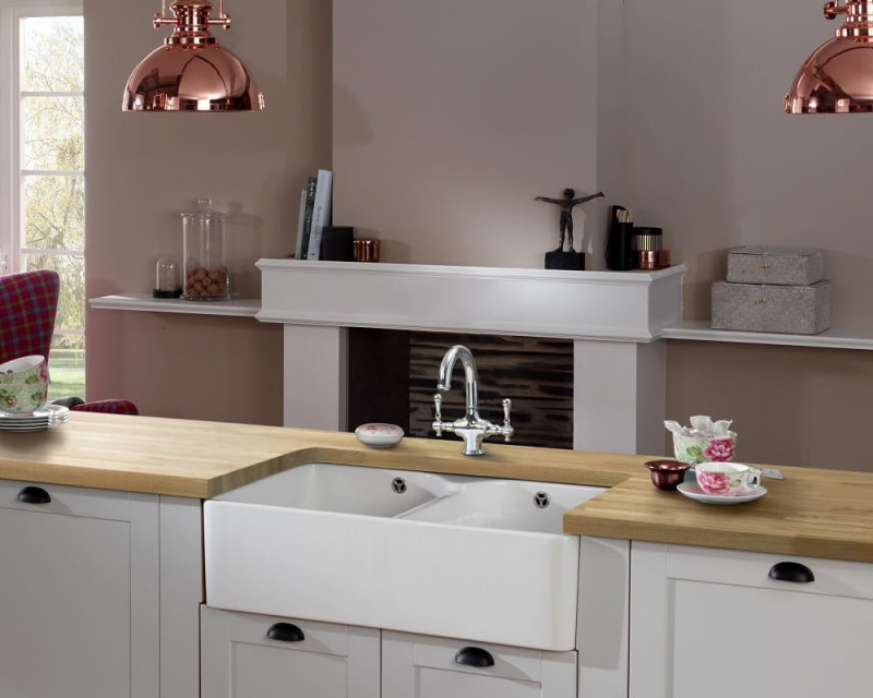 Villeroy&Boch Farmhouse 80X zlewozmywak ceramiczny 2 komory Weiss Alpin CeramicPlus 638001R1