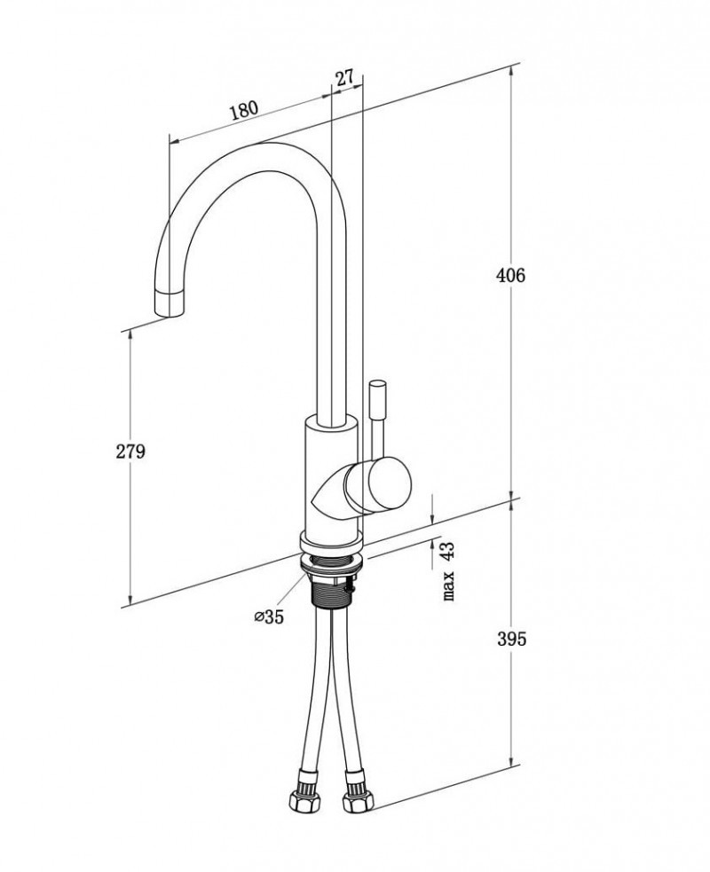 Villeroy&Boch Umbrella bateria kuchenna złoty matowy 92530003