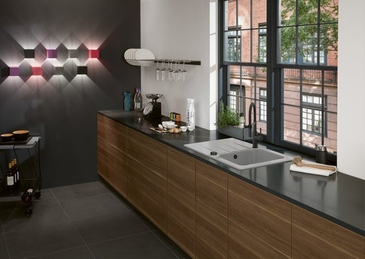 Villeroy&Boch Steel Expert Compact bateria kuchenna z elastyczną wylewką antracyt 92730005