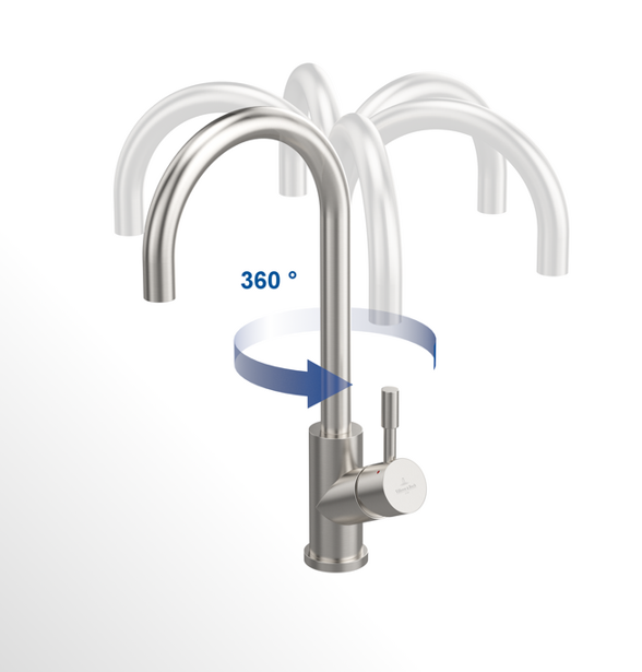Villeroy&Boch Umbrella Flex bateria kuchenna z wyciąganą wylewką miedziany 92540004