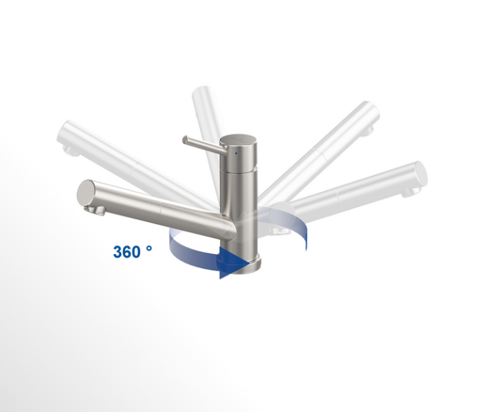 Villeroy&Boch Como Shower bateria kuchenna z wyciąganą wylewką stal szczotkowana 925200LC