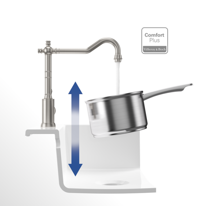 Villeroy&Boch Avia 2.0 bateria kuchenna retro stal szczotkowana 924000LC