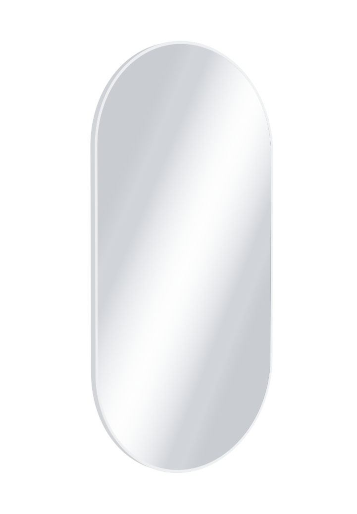 Excellent Revia lustro owalne 100x50 w ramie biały mat DOEX.RE100.050.WH