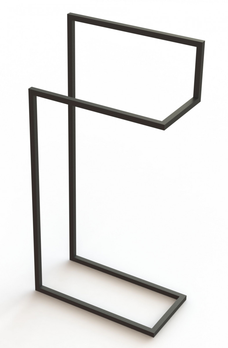 Deante Mokko Nero wieszak wolnostojący podwójny czarny ADM N622