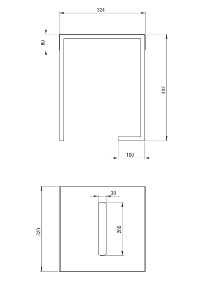 Deante Mokko Nero taboret/stolik czarny ADM N51T