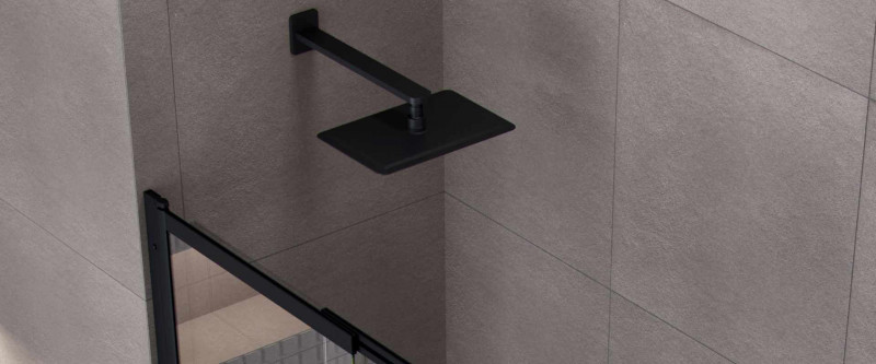 Excellent deszczownica głowica prysznicowa prostokątna 30x20 czarny mat AREX.3062BL