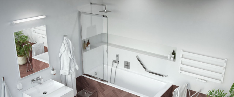 Excellent deszczownica głowica prysznicowa kwadratowa 30x30 chrom AREX.3032CR