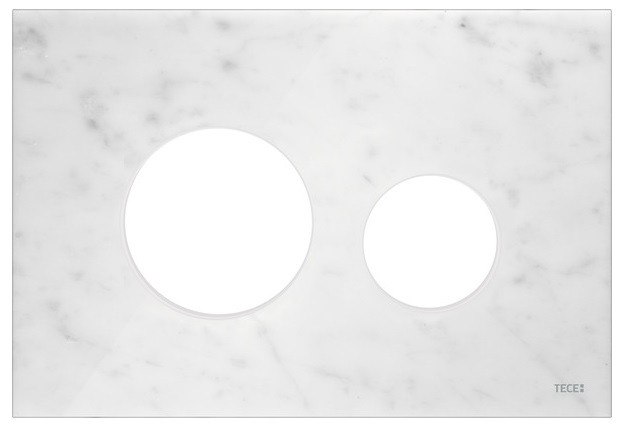 Tece Loop obudowa płytka szklana do przycisków biały marmur 9240613
