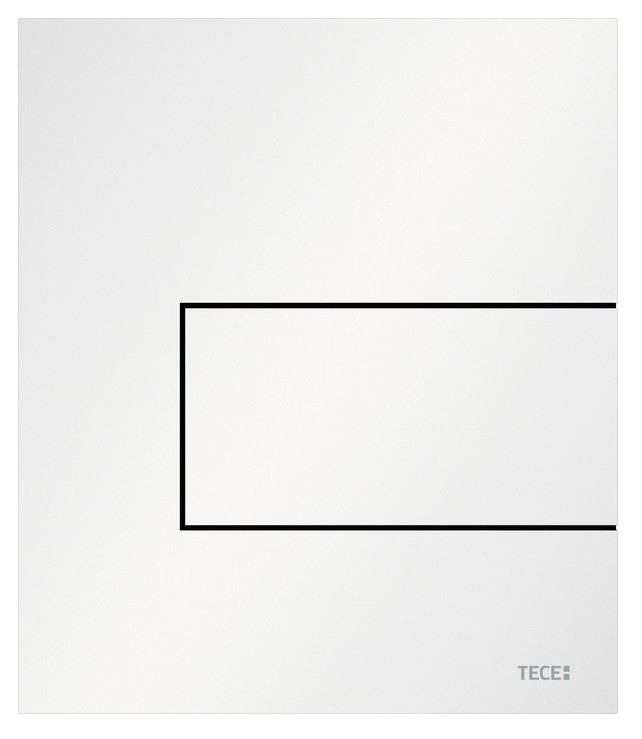 Tece Square przycisk spłukujący metalowy do pisuaru biały matowy 9242814