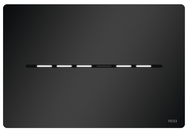 Tece Solid elektroniczny mechanizm spłukujący bezdotykowy do stelaża WC zasilanie 12V czarny matowy 9240455
