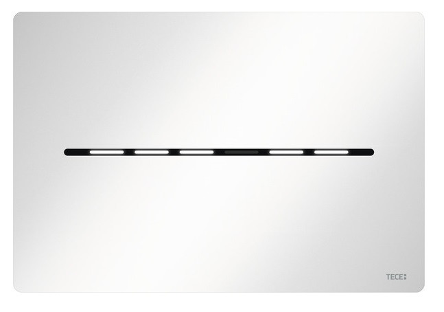 Tece Solid elektroniczny mechanizm spłukujący bezdotykowy do stelaża WC zasilanie 12V biały połysk 9240452