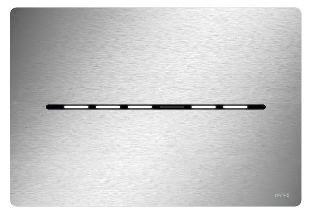 Tece Solid elektroniczny mechanizm spłukujący bezdotykowy do stelaża WC zasilanie 12V stal szczotkowana 9240454