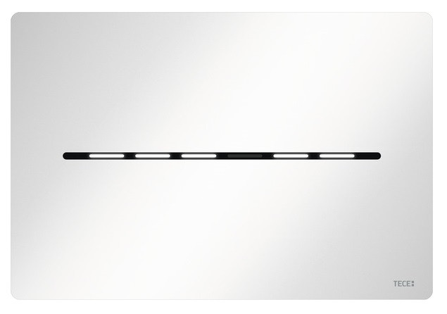Tece Solid elektroniczny mechanizm spłukujący bezdotykowy do stelaża WC zasilanie bateryjne 6V biały połysk 9240462