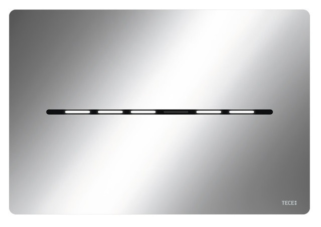 Tece Solid elektroniczny mechanizm spłukujący bezdotykowy do stelaża WC zasilanie bateryjne 6V chrom połysk 9240461