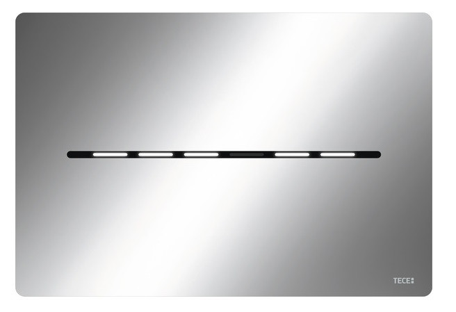 Tece Solid elektroniczny mechanizm spłukujący bezdotykowy do stelaża WC zasilanie 12V chrom połysk 9240451