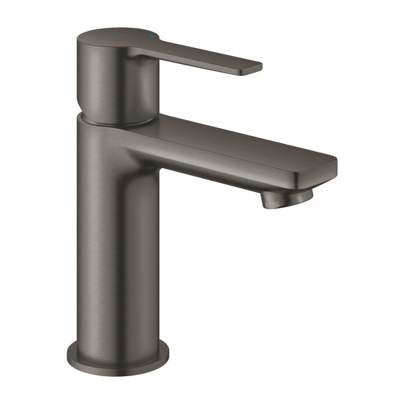 Grohe Lineare bateria umywalkowa XS z korkiem typu klik klak grafit szczotkowany Brushed Hard Graphite 23791AL1