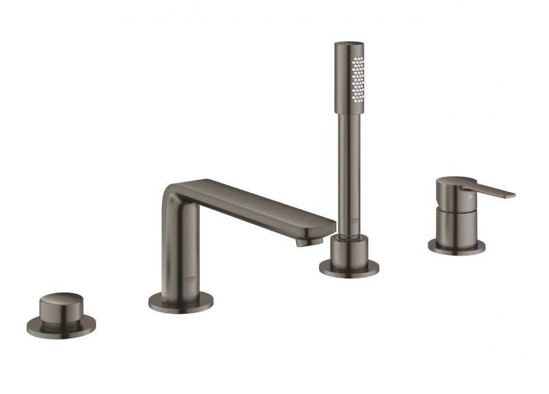 Grohe Lineare bateria wannowa czterootworowa grafit szczotkowany Brushed Hard Graphite 19577AL1