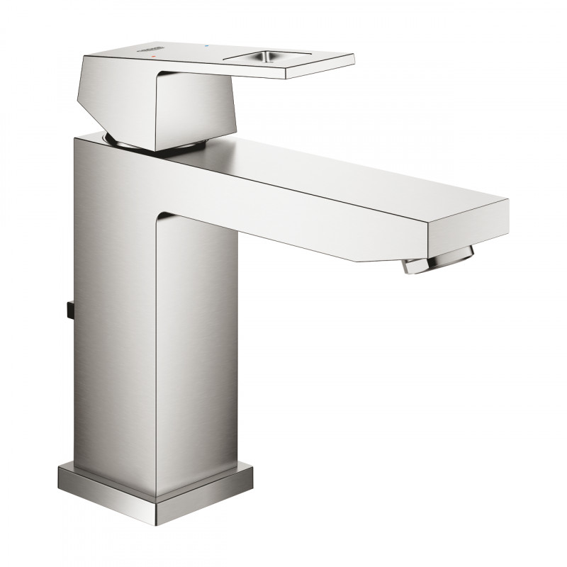 Grohe Eurocube bateria umywalkowa z korkiem stal nierdzewna 23445DC0