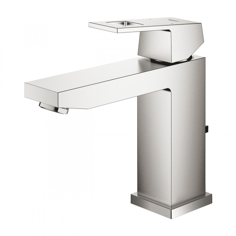 Grohe Eurocube bateria umywalkowa z korkiem stal nierdzewna 23445DC0