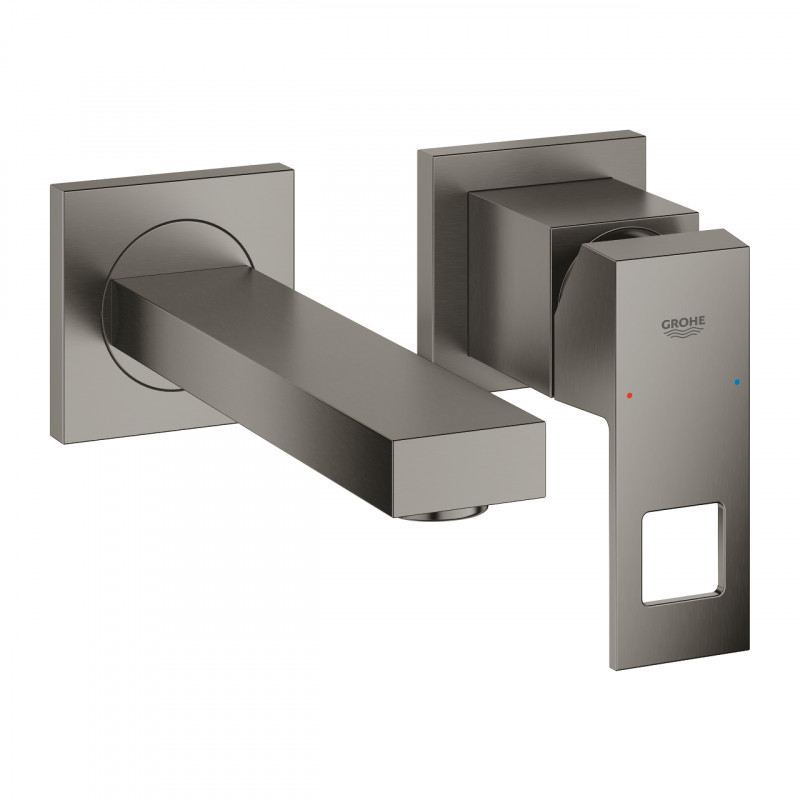 Grohe Eurocube bateria umywalkowa podtynkowa dwuotworowa 171mm grafit szczotkowany Brushed Hard Graphite 19895AL0