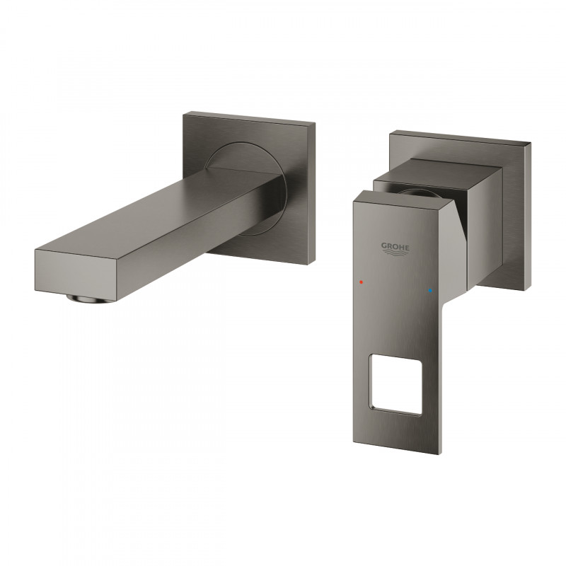 Grohe Eurocube bateria umywalkowa podtynkowa dwuotworowa 171mm grafit szczotkowany Brushed Hard Graphite 19895AL0