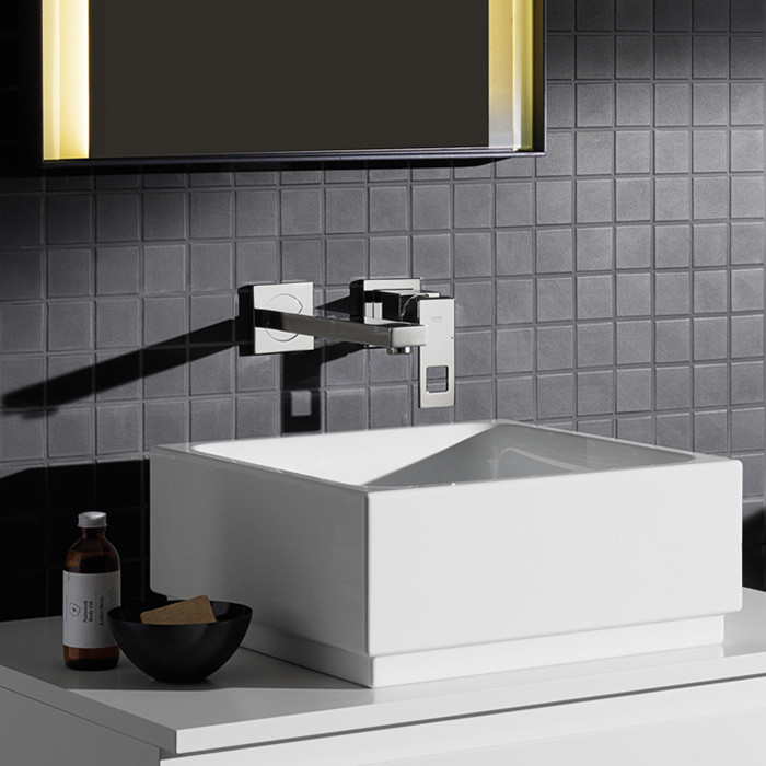 Grohe Eurocube bateria umywalkowa podtynkowa dwuotworowa 231mm chrom połysk 23447000