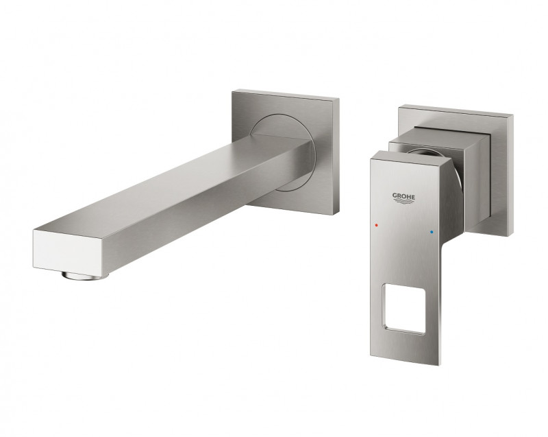 Grohe Eurocube bateria umywalkowa podtynkowa dwuotworowa 231mm stal nierdzewna 23447DC0