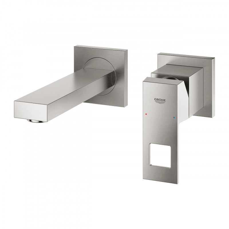 Grohe Eurocube bateria umywalkowa podtynkowa dwuotworowa 171mm stal nierdzewna 19895DC0