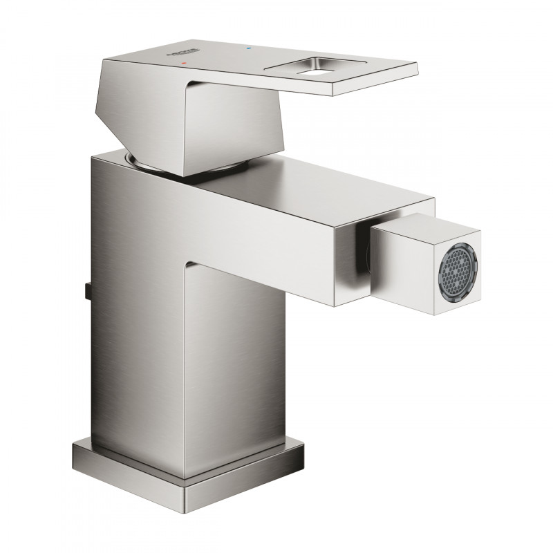 Grohe Eurocube bateria bidetowa z korkiem stal nierdzewna 23138DC0