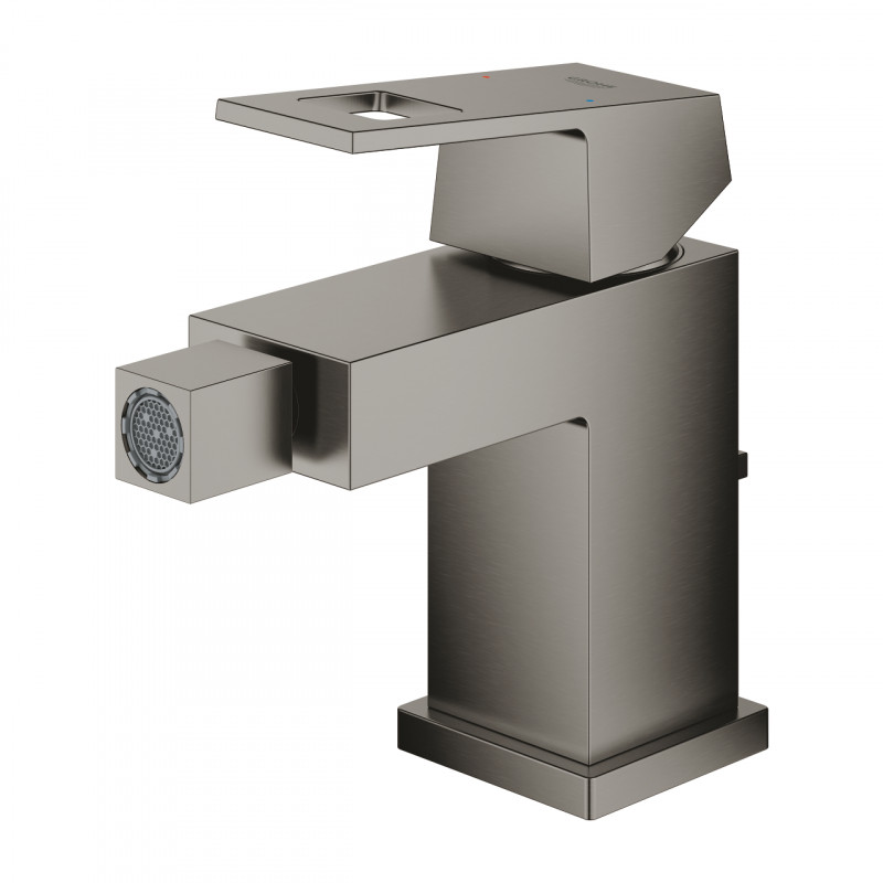 Grohe Eurocube bateria bidetowa z korkiem grafit szczotkowany Brushed Hard Graphite 23138AL0
