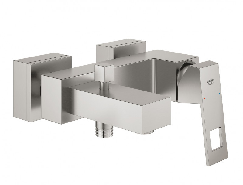 Grohe Eurocube bateria wannowa ścienna stal nierdzewna 23140DC0