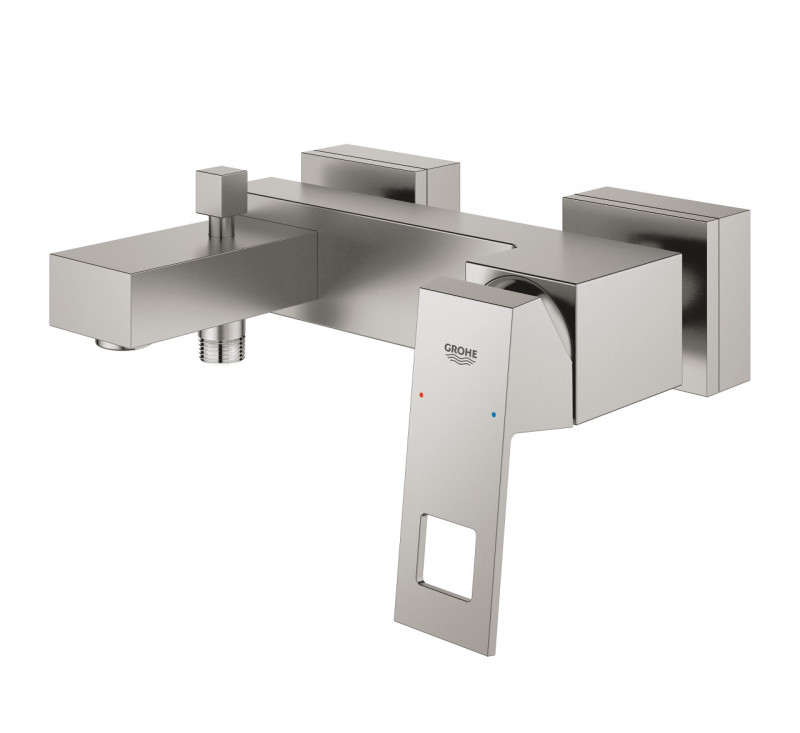 Grohe Eurocube bateria wannowa ścienna stal nierdzewna 23140DC0