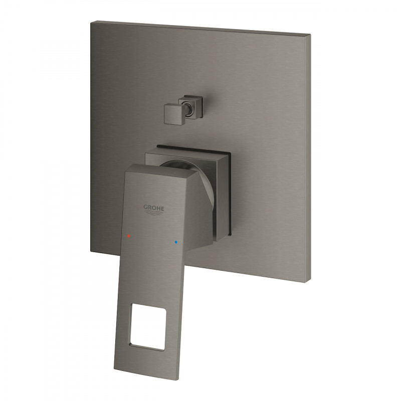 Grohe Eurocube bateria prysznicowo-wannowa podtynkowa grafit szczotkowany Brushed Hard Graphite 24062AL0