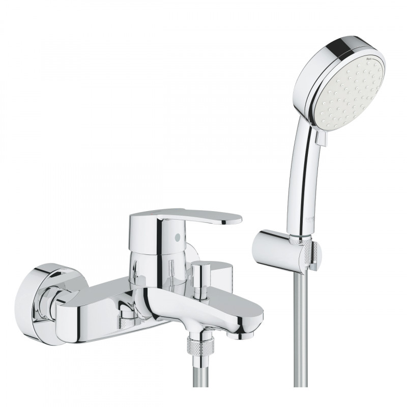 Grohe Eurostyle Cosmopolitan bateria wannowa ścienna z zestawem prysznicowym chrom 3359220A