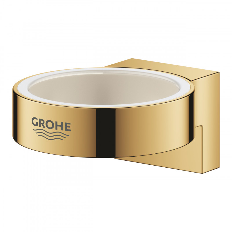 Grohe Selection uchwyt do szklanki lub dozownika do mydła złoto polerowane cool sunrise 41027GL0