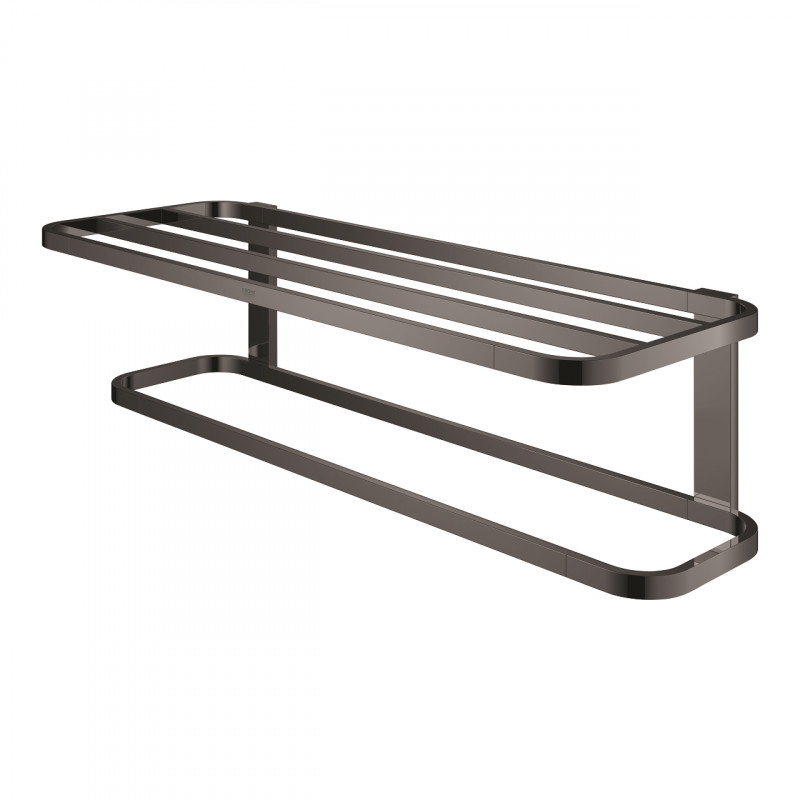 Grohe Selection półka z wieszakiem na ręcznik grafit polerowany hard graphite 41066A00
