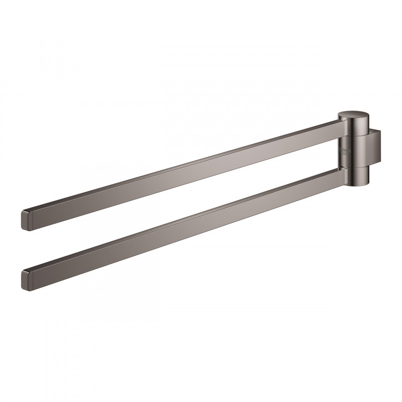 Grohe Selection wieszak na ręcznik dwuramienny obrotowy złoto polerowany hard graphite 41063A00