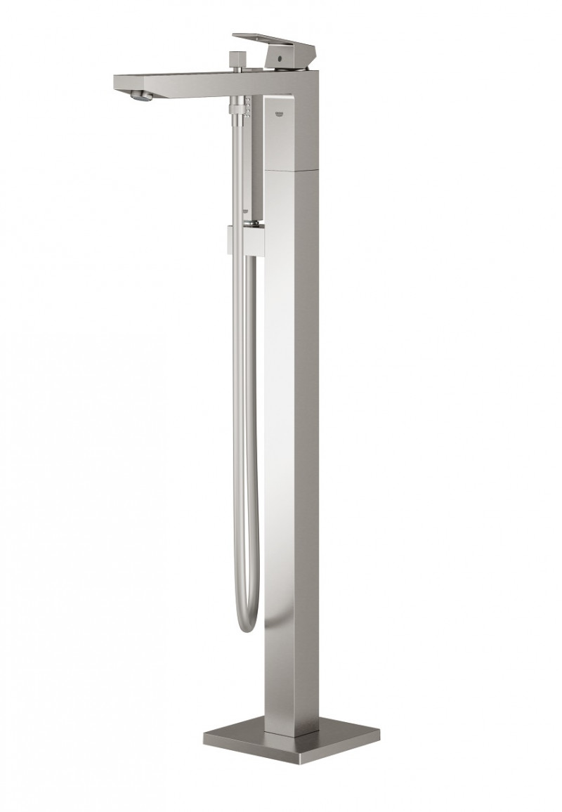 Grohe Eurocube bateria wannowa wolnostojąca stal nierdzewna 23672DC1