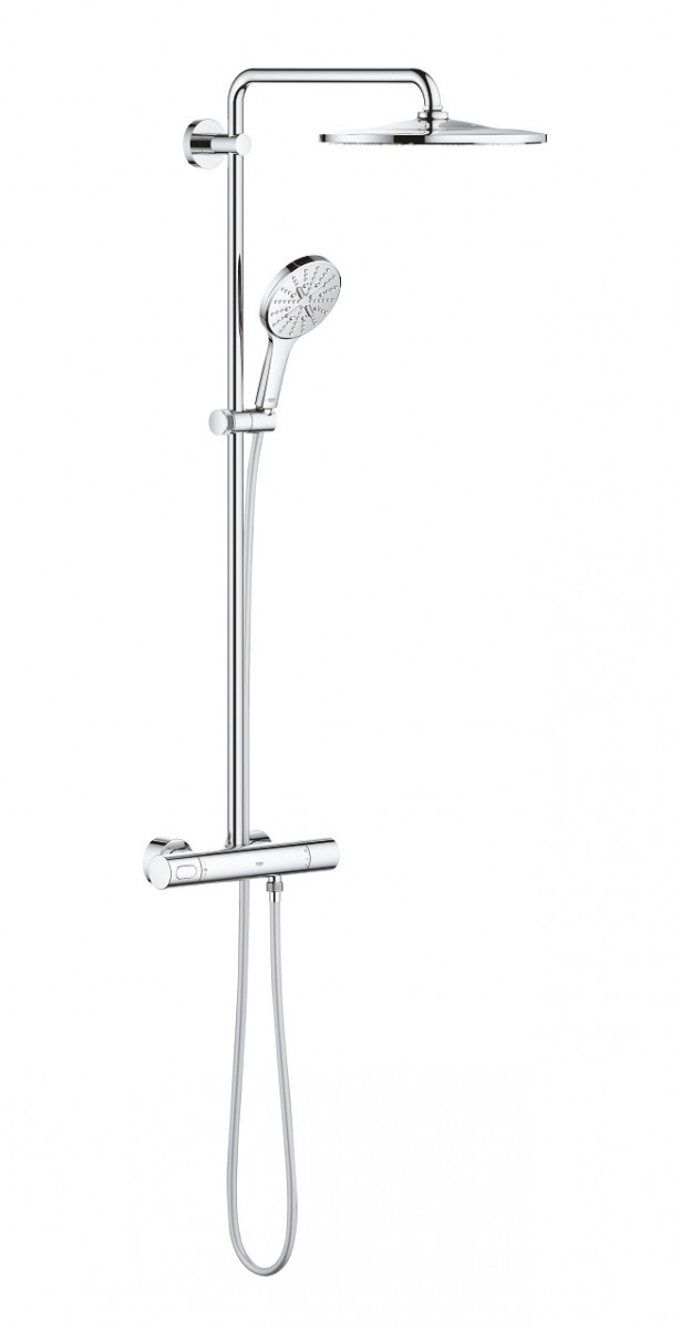 Grohe Rainshower SmartAcive 310 termostatyczny zestaw prysznicowy z deszczownicą 31x31 chrom 26648000